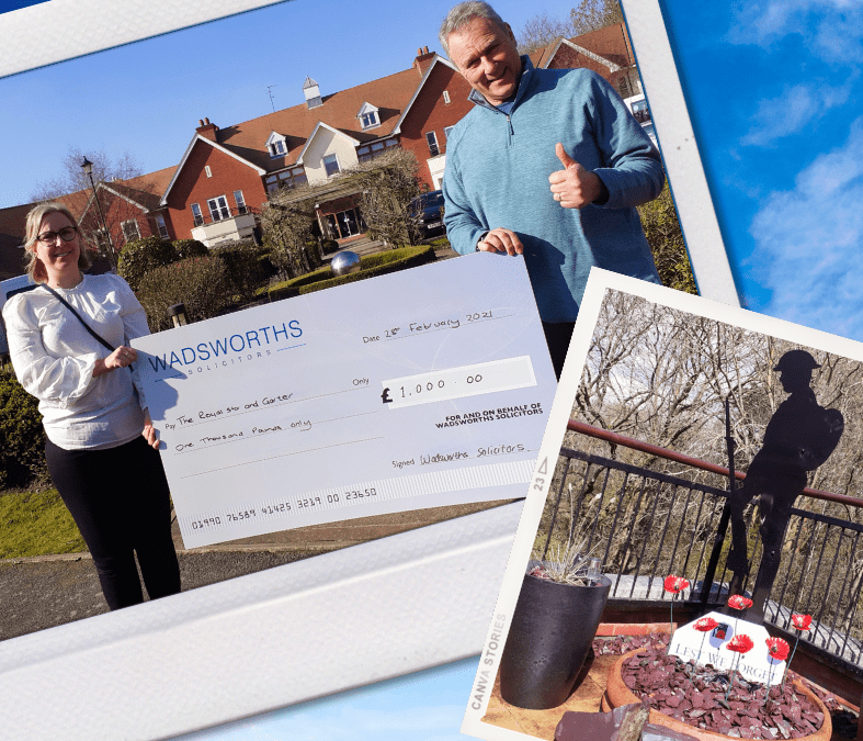 Charity Donation to Royal Star & Garter