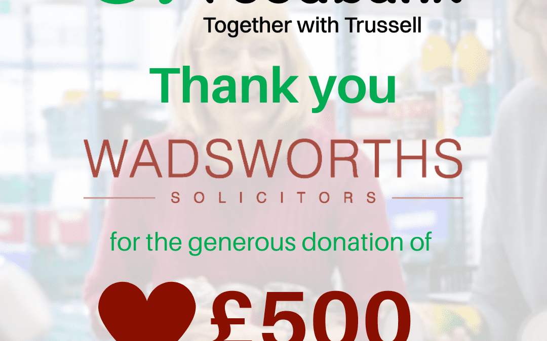 £500 Donated to Tamworth Foodbank
