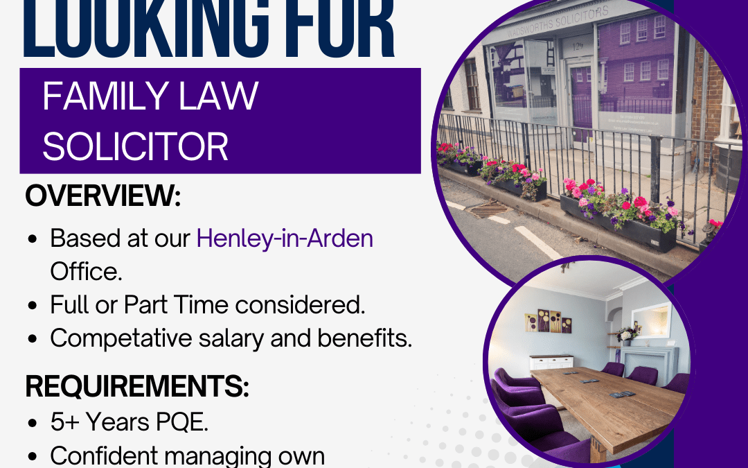 VACANCY: Family Law Solicitor – 5 Years PQE
